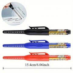 3 PCS SET Waterproof Long Head Nib Deep Hole Markers Pen Tile Carpenter