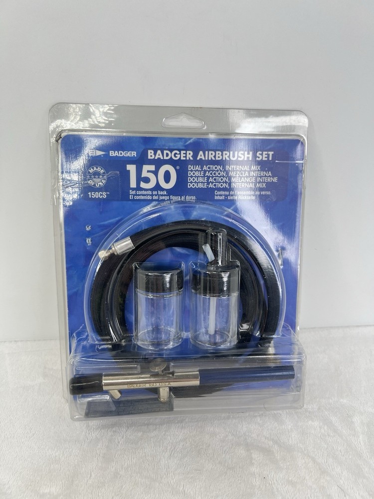 Badger 150CS Airbrush Set Dual-Action Kit Internal Mix New