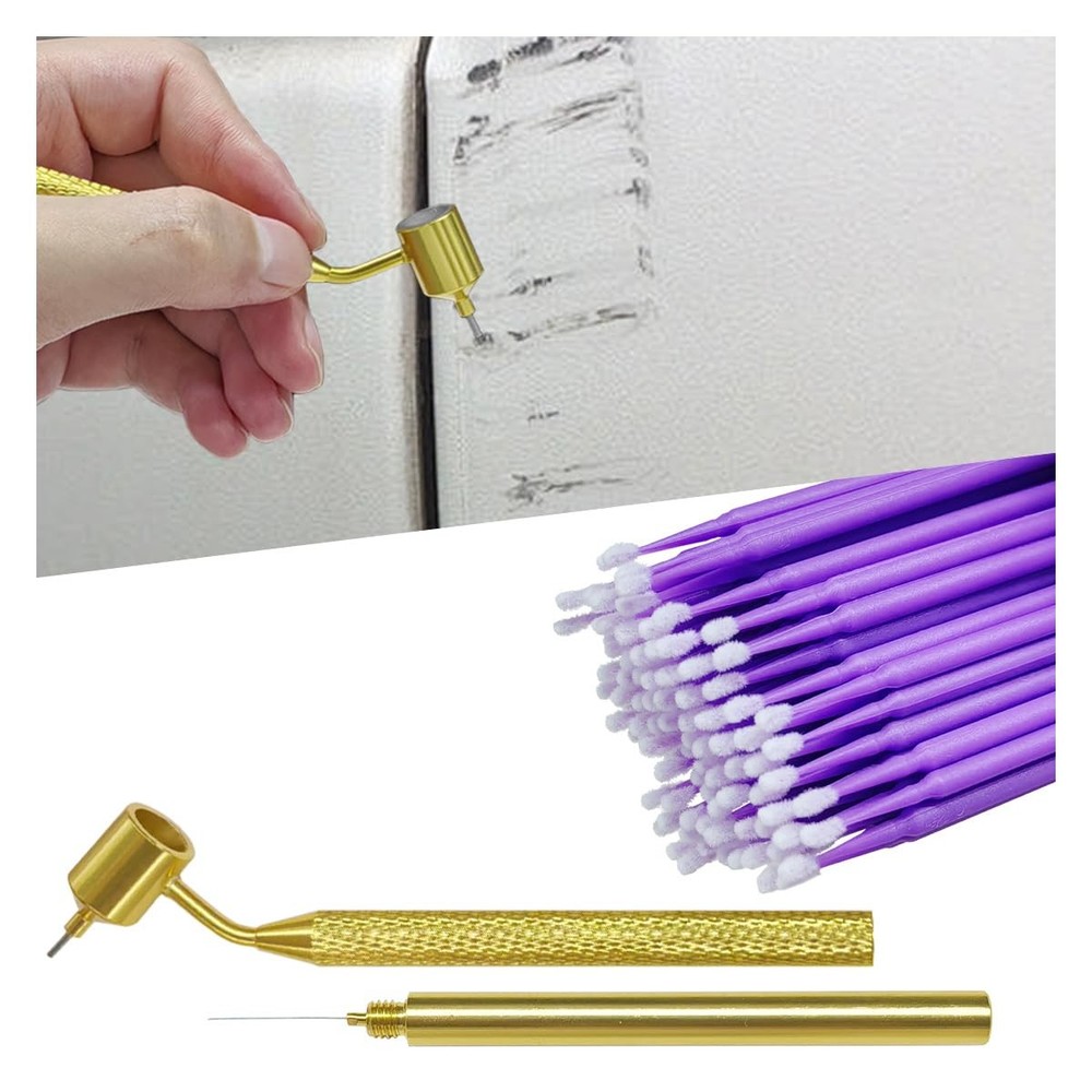 100 Pcs Universal Touch Up Paint Brushes 0.5mm Micro Applicator Professional