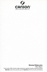 Montval Watercolor Paper Block 15 Sheets 6 x 9 inch 140lb/300g for Artists