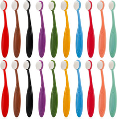 20 Pack Mini Colored Ink Blending Brushes, 10 Color Craft Ink Blender Brushes Se