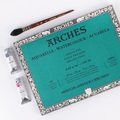 Arches Water Colour Block, 300 lb / 640GSM, Cold Pressed, 9 x 12
