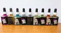 Vintage Frisk Ink Dye Set x11 Colours Artist Airbrush Illustration Studio