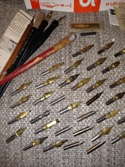 Pen & Nib Lot+Drafting++Drawing+Speedball+Hunt+K&E+Castell+rOtring+Koh-I-Noor