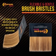 Gilders Tip Brush for Loose Gold Leaf Artwork, Sign Lettering, Gilding Silver