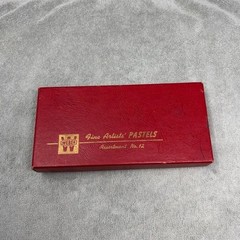 Vintage Weber Fine Artists Pastels Assortment No 12 Red Box Made in USA 12 Count