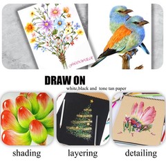 72 Count Colored Pencils for Adult Coloring Books, Soft Core,Ideal for Drawin…