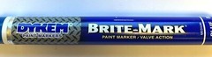 DYKEM MARKERS BRITE-MARK 2 PC INDUSTRIAL ALL PURPOSE BLUE #84001