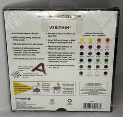 Sanford Prismacolor Premier Verithin Colored Hard Thin Lead Artist Pencils 24