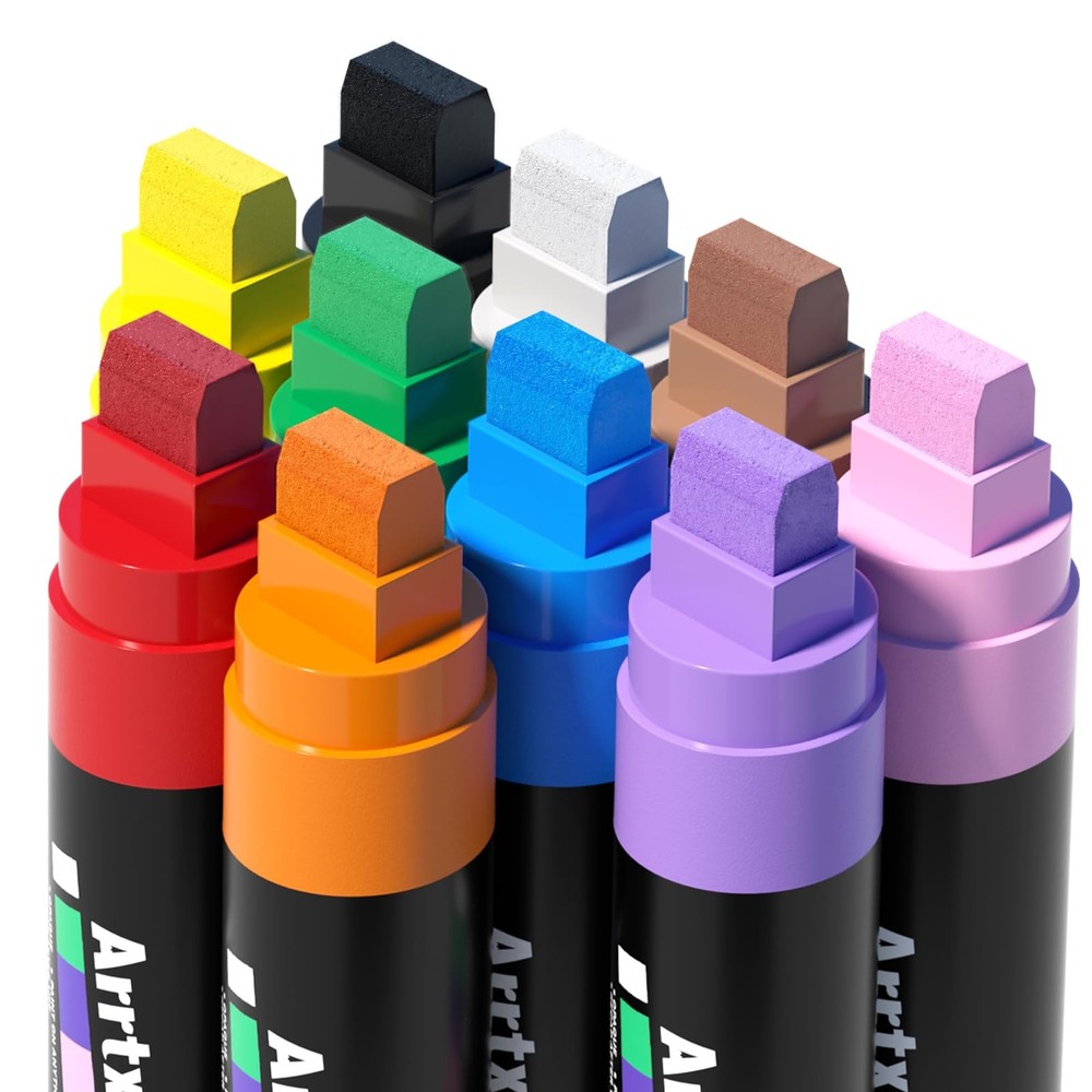 Arrtx Jumbo Acrylic Markers 15mm 10pc