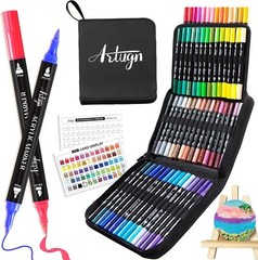Creative 60-Color Acrylic Paint Pens Set in Portable Case, Perfect for All Ages