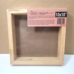 4-Pk Da Vinci 10″x10″x2″ Pro Ultra Smooth Gesso Panels-Cradled Board-Art/Photos