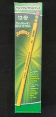 Ticonderoga Pencils, Wood-Cased #2 HB Soft With Eraser, 24 Count *FAST SHIPPING*