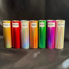 Hot Stamp Holographic Gilding Foil 12 Roll Sampler Pack- 3″ x10′ FREE SHIP