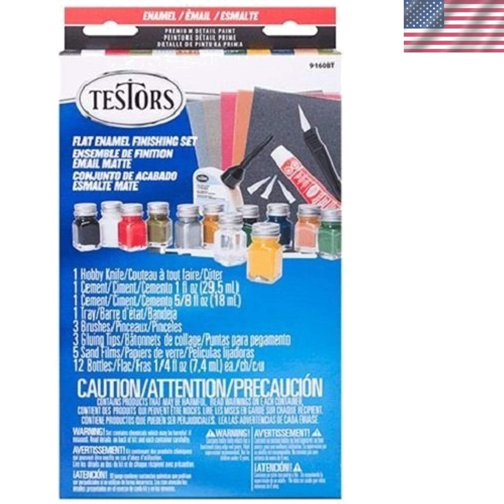 Versatile Enamel Paint Set for Paper, Wood & Plastic – 11 Colors Included