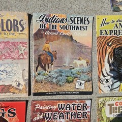 Vintage Walter T. Foster Art Instruction Book Lot (9) Drawing Painting Guides