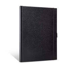 KINGART Hardcover Sketchbook Black, 8.5″x11″, 80 Sheets, 70 Lbs White Paper