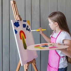 30 Pcs Paint Brushes for Kids – Colorful Kids Paint Brushes Big Chubby Toddle…
