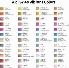 Metallic Watercolor Paint Set “ 48 Glitter Colors In A Metal Case With Palette F