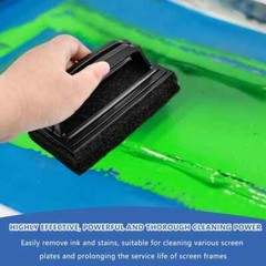 10 Pcs Screen Printing Scrub Pad,Screen Print Ink Scrub Cleaner Brush