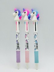 Little Unicorn Pens Set Of 3 0.7mm/ SC-R202-Blue Ink