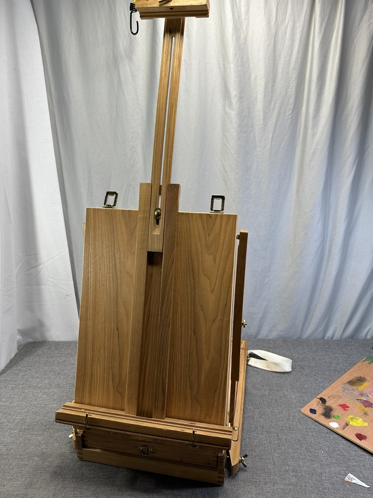 Solid Beech Wood Plein Air French Easel Foldable Spacious Adjustable
