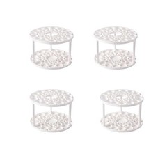 Beige 4 PCS 45 Hole Paint Brush Holder – Feadily Paint Brush Storage – Desk