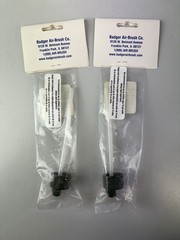 (2) Badger Airbrush Easy Fast Blast Cap 20mm Jar Adaptor 51-020 For 350 w/ 4oz