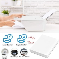 Translucent Vellum Paper 8.5×11 Inches, 50 Sheets Printable Transparent Clear