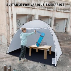 Portable Paint Booth Tent, Siebwin Large 8(L) x6(W) x6(H) ft Medium, Gray