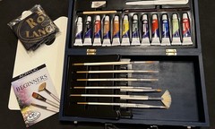 Royal & Langnickel 32pc Acrylic Set w/ Case – Open Box, Unused Paint, Incomplete