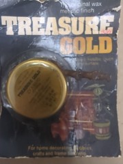 Gold Leaf Metallic Gilding Lot Brush ‘n Leaf Treasure Wax Finish NOS Vintage
