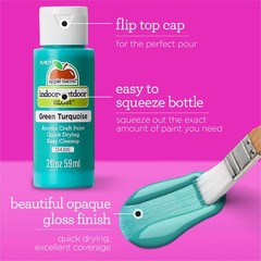 Apple Barrel Gloss Acrylic Paint in Assorted Colors (2-Ounce), 20651 Real Green