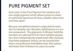 Mission Gold Class Pure Pigment Water Color MWC-1534P, 15ml 34 Colors