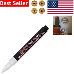 White Uchida 480-C-0 Chalk Marker, Broad Tip, Opaque, Water-Based, Glass Surface