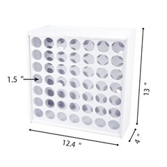 49 Holes Craft Paint Organizer Holder Vertical Acrylic Paint Storage Rack Sta…