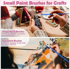100Pcs Artist Paint Brushes Set Art Acrylic Oil Watercolour Painting Craft Model