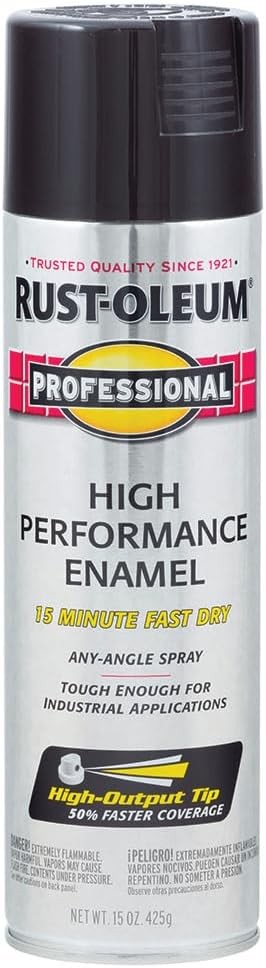 Rust-Oleum 7579838 Professional High Performance Enamel Spray Paint, 15 Oz,