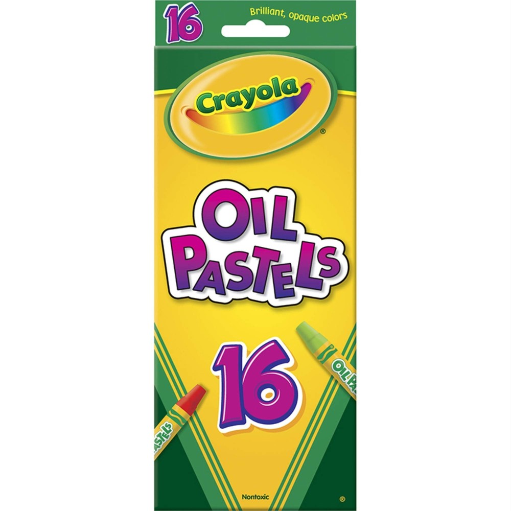 Crayola 16 count Colored Oil Pastel Sticks, 2-15/16″x1/2″