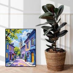 Paint by Numbers Kit for Adults, Scenery-Cityscape Adults Paint by Number Kits,.