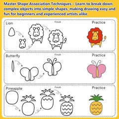 How to Draw Everything for Age 4-8 – 12, 500 Simple Step By Step Drawings for…