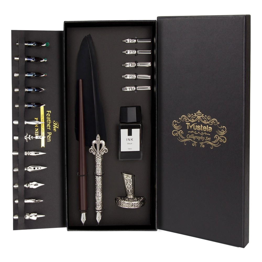 Calligraphy Set For Beginners, Calligraphy Pen Set, Calligraphy Kit, feather pen