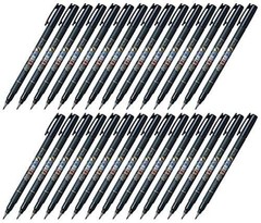 Tombow Fudenosuke Brush Pen Soft Tip Black Body GCD112 Value Set 30