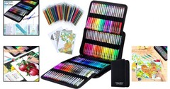 Gel Pens for Adult Coloring Books, 160 Pack Artist Colored Gel Pen with 40% More