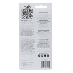 Tulip Fabric Paint, Permanent Spray on 4 Fl Oz (Pack of 1), Silver Glitter