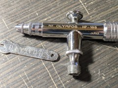 Olympos HP-18B Single Action Airbrush Made in Japan Complete Kit Vintage 80s
