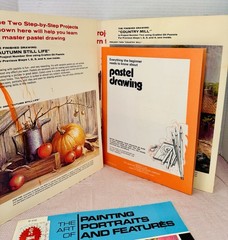 Lot Of 6 VTG ‘60s Art Books: Foster, Craftint, Grubacher *One W Missing Insert*