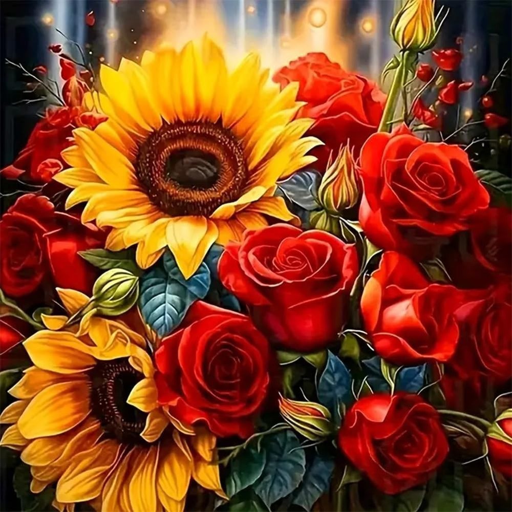 Anuver Diamond Painting Kits for Adults, 12 inches by 12 inches, Multicolor