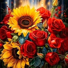 Anuver Diamond Painting Kits for Adults, 12 inches by 12 inches, Multicolor