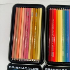 Prismacolor Premier Colored Pencils Lot Of 72 pencils 3 Tin Case